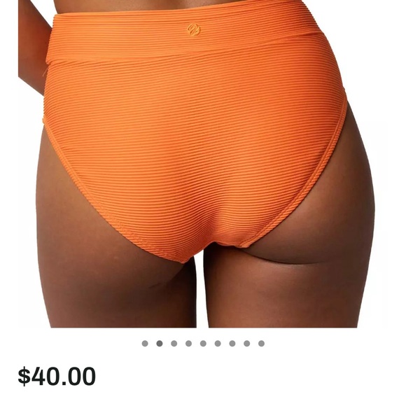 Orange Mid Rise Bikini Bottom - Picture 6 of 6